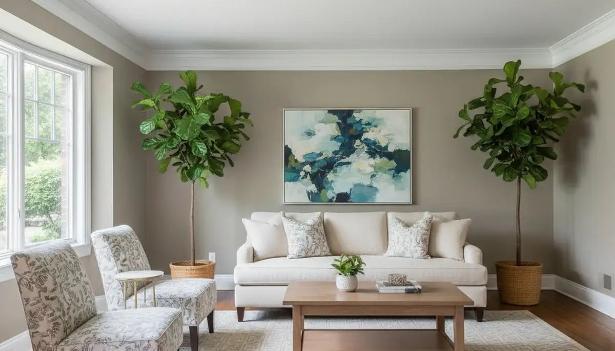 Finished interior painting in Highland Park IL showcasing smooth walls and fresh professional colors