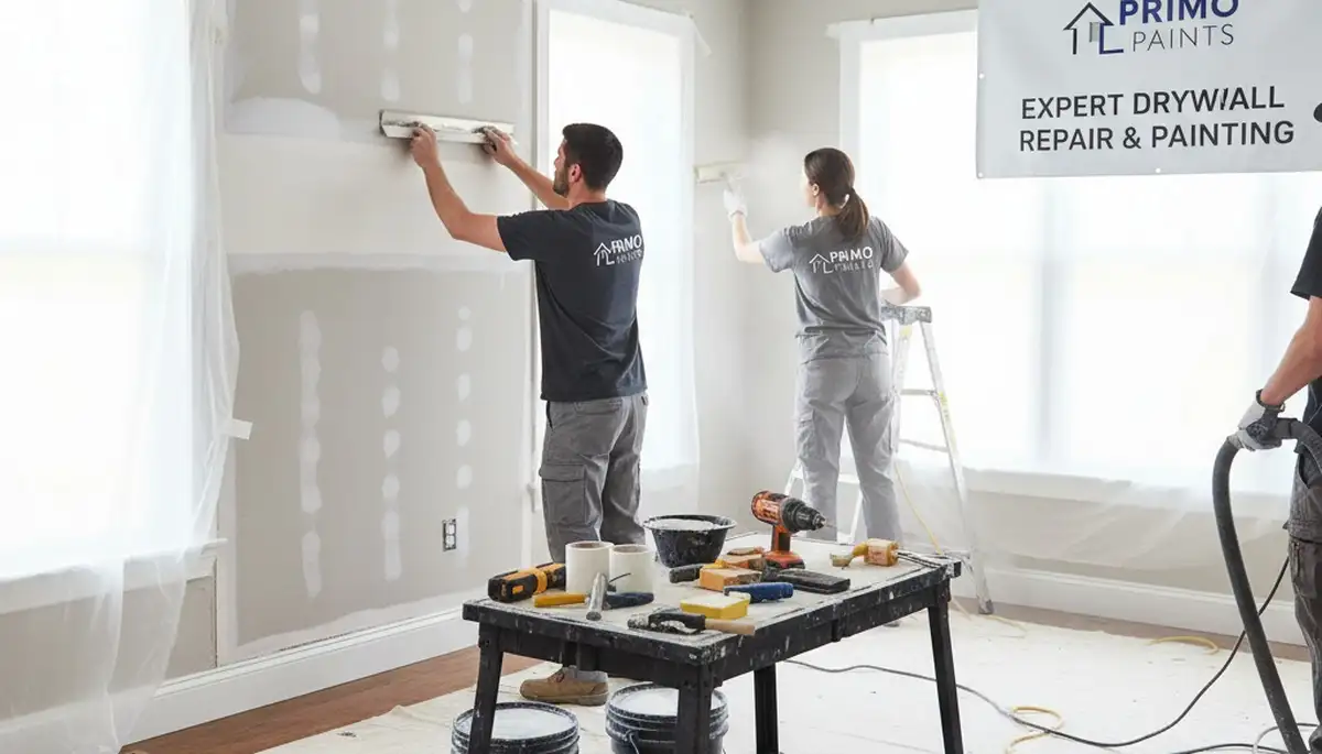 Professional drywall repair and wall restoration in Highland Park, IL home interior