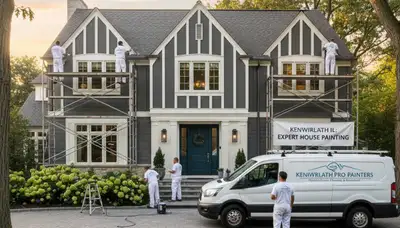 House painting contractor in Highland Park, IL providing professional exterior and interior painting services