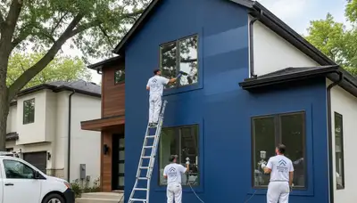 Professional exterior house painting in Highland Park IL by local painting experts