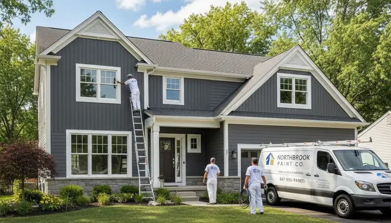 House painting service in Highland Park, IL for residential interior and exterior painting projects